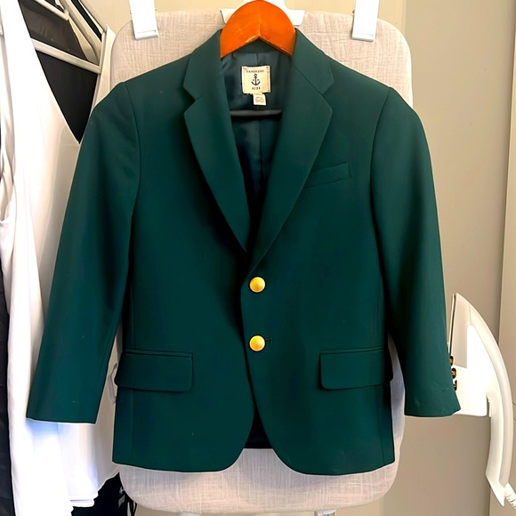 Lands' End Other - Boys Hunter Green Jacket/Blazer size 6-7 EUC
